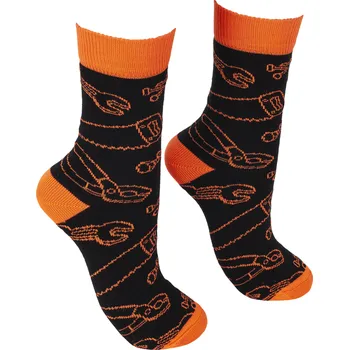 Pánská móda BNN BENNONKY TOOL SOCKS black/orange ponožky - 36-38