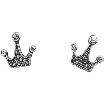 Náušnice Oriental stříbrné náušnice puzety, Korunka Princess