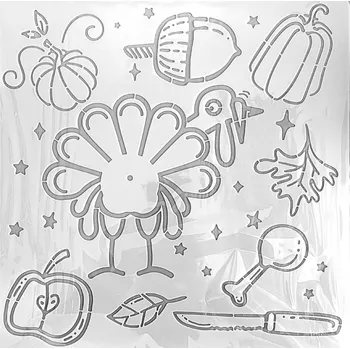 Šablona, vzor KROCAN, 30x30 cm, 1ks