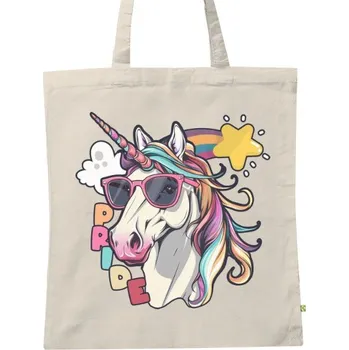 Nákupní taška BIO plátěná taška s potiskem Pride unicorn