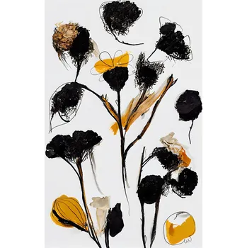 Plakát Plakát, Obraz - Black Dry Flowers, Treechild