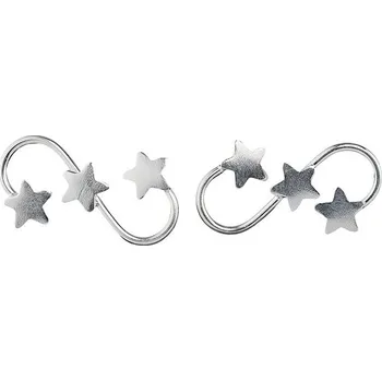 Náušnice Oriental stříbrné minimalistické náušnice puzetové, Hvězdičky