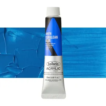 Vodová barva Akrylová barva Holbein Heavy Body - Cerulean Blue Balení: 20 ml