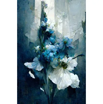 Plakát Plakát, Obraz - Blue Flower Bouquet, Treechild