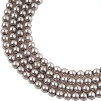 Korálek Manumi české voskové perle 4 mm hematit