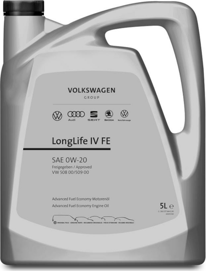 Motorový olej 0W-20 VW ORIGINAL LongLife IV FE 508.00/509.00 (5 L) GS60577M4