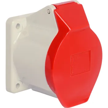 Elektrická zásuvka WALTHER 410 vestavná zásuvka 16A 5P 400V 6h IP44, přímá