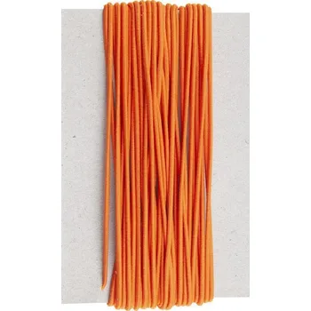 Textilie Guma pruženka kulatá klobouková oranžová 2 mm - 10 m