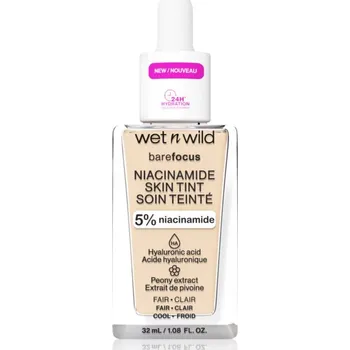 Dekorativní kosmetika Wet n Wild BareFocus Niacinamide Skin Tint lehký hydratační make-up odstín Fair (Neutral) 32 ml