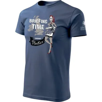 Pánské tričko Tričko s nose art BRIEFING TIME M
