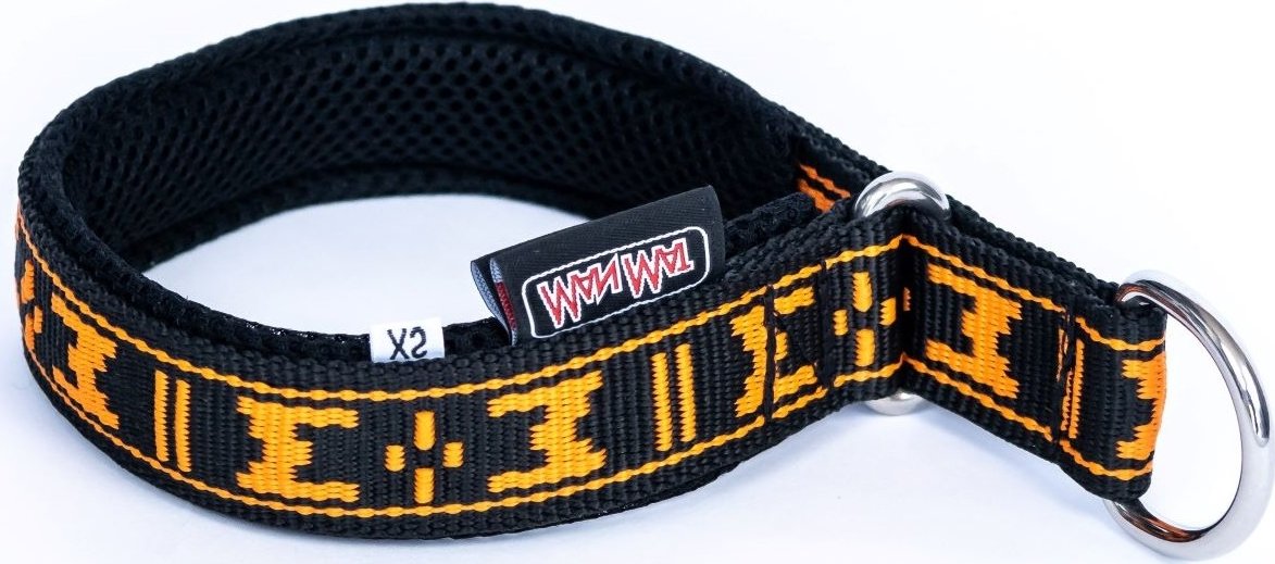 ManMat obojek POLSTROVANÝ DESIGN - oranžová XL Velikost XL