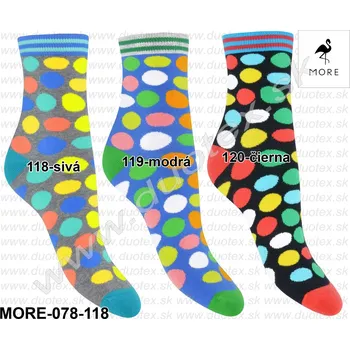 Pánské ponožky MORE Vzorované ponožky More-078-118 Barva: 118-sivá, Velikost: 39-42(26-28)