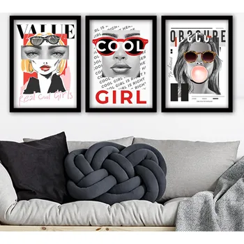 Obraz ASIR Obraz v rámu Cool Girl 3 ks