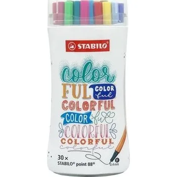 Cienkopis Point 88 Colorful 30 kolorów STABILO