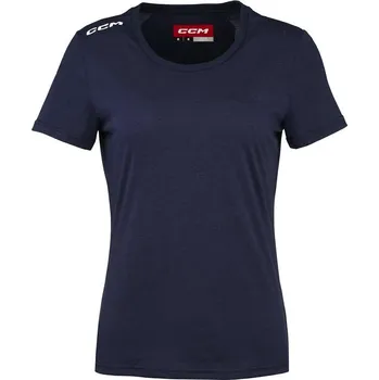 Dámské tričko Dámské tričko CCM Crew Neck SS TEE True Navy L