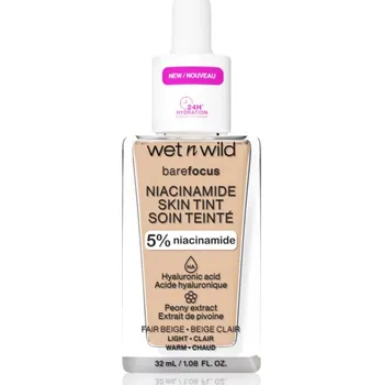 Make-up Wet n Wild BareFocus Niacinamide Skin Tint lehký hydratační make-up odstín Fair Beige (Warm) 32 ml
