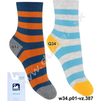 WOLA Dětské ponožky w34.p01-vz.387 Barva: Q34, Velikost: 30-32(20-21)