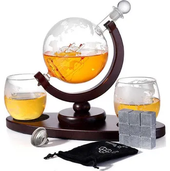 Dárková sada na Whiskey sklenice, decanter 850ML s kameny na chlazení