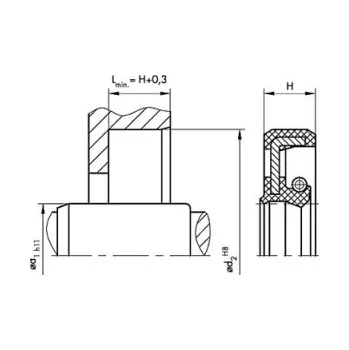 Těsnění pro motocykl Gufero 25-42-6 WASY NBR