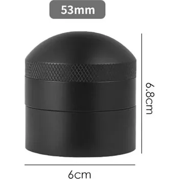 Kávovar Nerezová ocel espresso distribuční nástroj na kávu | jehlový odstraňovač hrudek v kávě - Černá 53mm