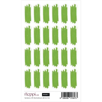 samolepka Fleppi Color coding kolekce | zelená – čmárance