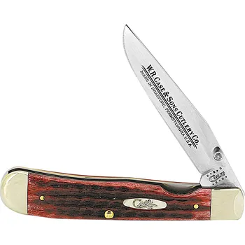 Pracovní nůž W.R. Case 72743 Old Red Trapper Lock 154L SSPW