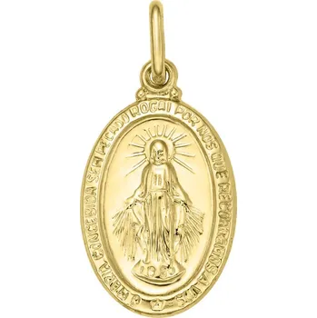 Přívěsek Bealio Zlatý přívěsek ZÁZRAČNÁ MADONKA 18 mm 04-00038-2397 Žluté zlato