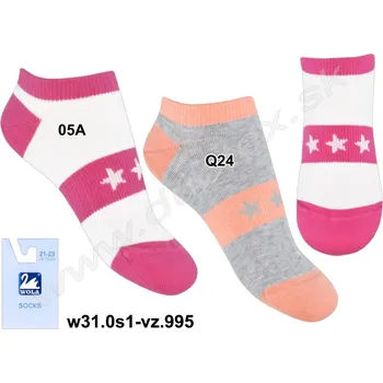 WOLA Kotníkové ponožky w31.0s1-vz.995 Barva: 05A, Velikost: 30-32(20-21)