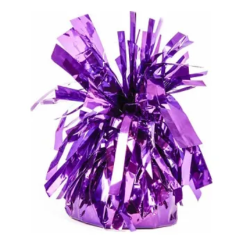 Balónek Zlatá Žirafa Střapaté závaží - fialové