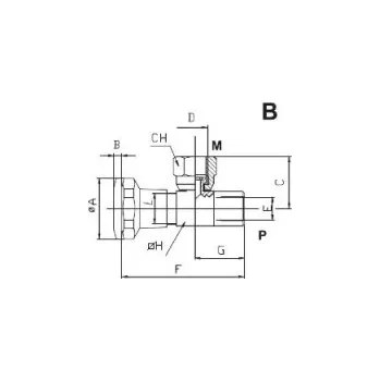 Hydraulický filtr Kohout manometrový G1/4 vnitř.záv./matice EM9001B