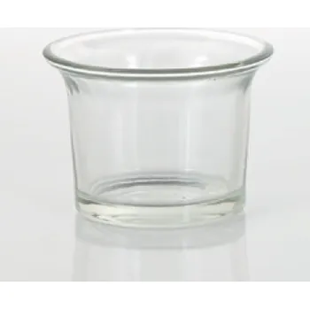 Svícen Svícen skleněný na čajovou svíčku 4,5x6,5cm - 10 ks