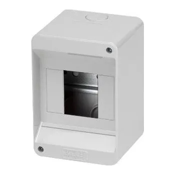 Rozvaděč GEWISS GW40023 Rozvodnice 40 CD na omítku, 4M, IP40, šedá, bez dvířek