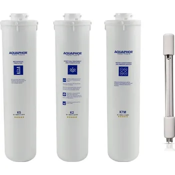 Ochranný vodní filtr Sada filtračních vložek Aquaphor K5-K2-K7M-UV 6W