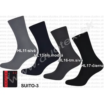 Pánské ponožky DUOTEX Pánské ponožky Suito-3 Barva: HL16-tm.sivá, Velikost: 45-47(30-31)