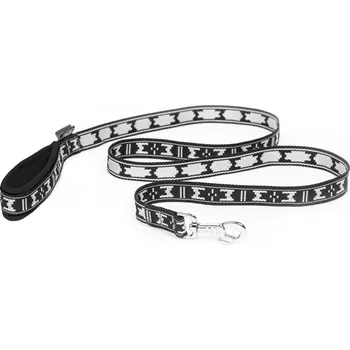 Vodítko pro psa ManMat vodítko PLOCHÉ POLSTROVANÉ - stříbrná