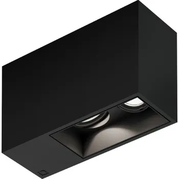 Wever & Ducré Elegantní stropní svítidlo s ostrými hranami Plano Ceiling 2.0 LED Barva: Černá, Teplota chromatičnosti: 2700 Kelvinů, Úhel vyzařování: 15° 118644B3 Elegantní stropní svítidlo s ostrými hranami Plano Ceiling 2.0 LED