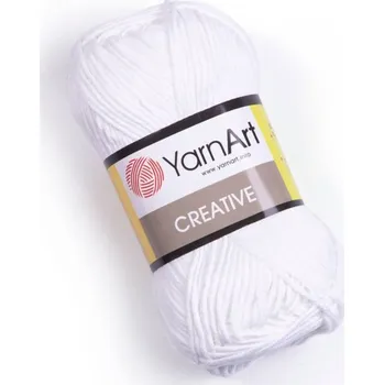 Galanterie Bavlněná příze Creative 50g - 220 bílá