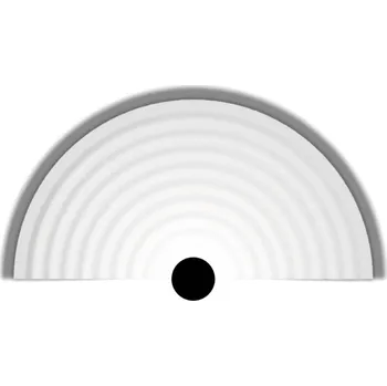 Nástěnné svítidlo Wever & Ducré Půlkruhové nástěnné svítidlo pohlcující hluk Tapis Soft 2.0 Barva: Bílá, Teplota chromatičnosti: 3000 Kelvinů 336274WF5 Půlkruhové nástěnné svítidlo pohlcující hluk Tapis Soft 2.0