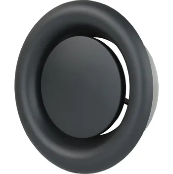 Větrací mřížka Dalap Anemostat kovový odvodní 125 mm, černý