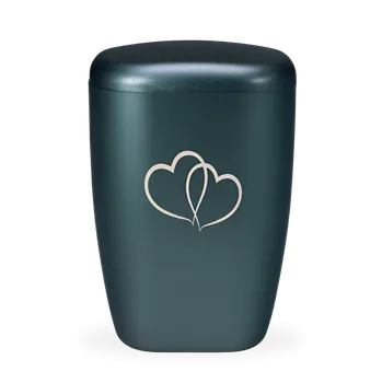 Smuteční dekorace Ekologická urna Contura Srdce - Smaragdová