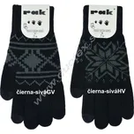 RAK Rukavice R-159 Barva: čierna-siváHV, Velikost: 25cm