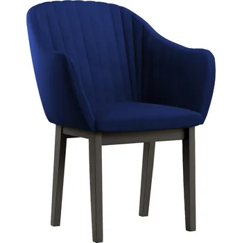 Jídelní židle Jídelní židle FELIX | 60 cm | tmavě modrá | černé nohy