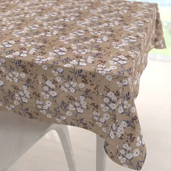 ubrus Dekorační čtvercový ubrus PML-036 Pnoucí květiny na hnědém 50x50 cm