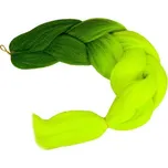 Iso Trade Kanekalonové copánky Ombre zelené neon Soulima