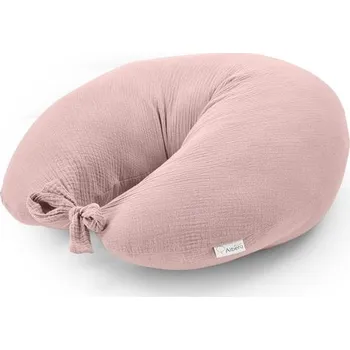 Kojící polštář Albero Mio Mušelínový kojící polštář (CC1) PUDROVĚ RŮŽOVÁ