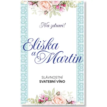 Party nádobí Personal Etiketa na láhev - Rustic Zvolte množství: od 15 ks do 30 ks