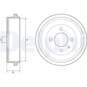 Brzdový buben Brzdový buben DELPHI BF549