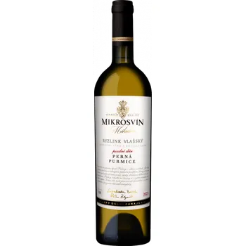 Víno Mikrosvín Ryzlink vlašský 2021 pozdní sběr Purmice Traditional Line 0,75 l