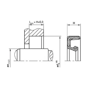 Těsnění pro motocykl Gufero 24-47-7 VIA FPM