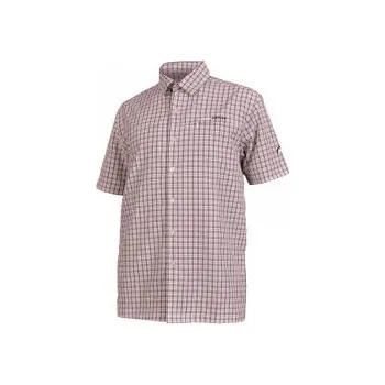 Pánská košile Northfinder Terrence blackwhite S; Bílá košile + DÁREK DLE VÝBĚRU!